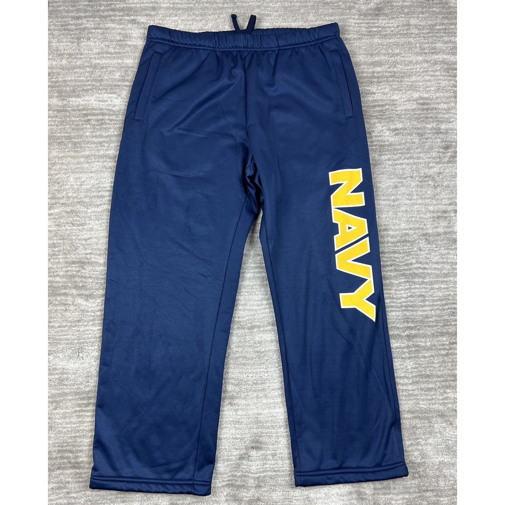 Paragon Mens Sweatpants Large Navy‎ Blue Activewear Pull On Drawstring